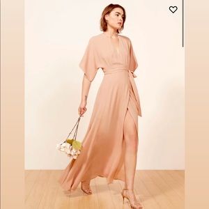 Reformation Winslow Dress Champagne